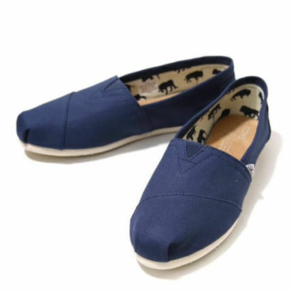 Womens Toms Classic Slip On Flats Canvas - Picture 2 of 7